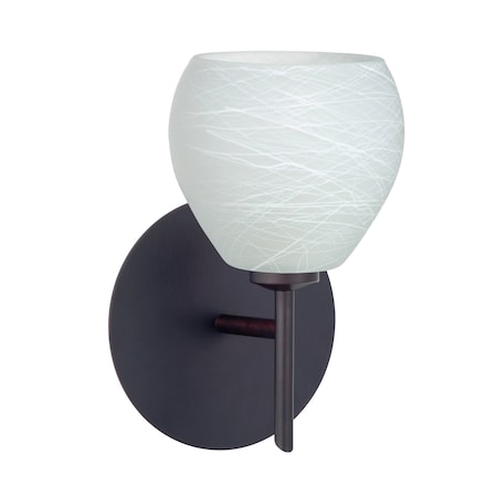 Besa Lighting Tay Tay Mini Sconce, Cocoon, Bronze Finish, 1x5W LED 1SW-560560-LED-BR